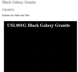 Black Galaxy Granite Slabs & Tiles, India Black Granite