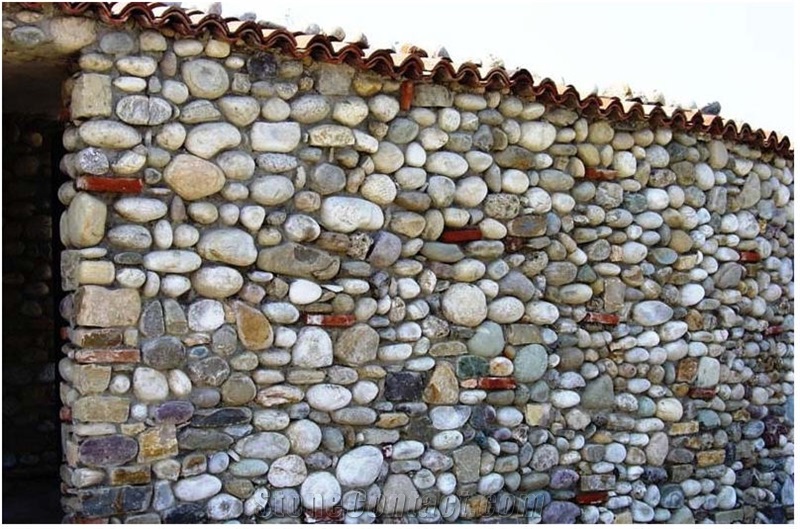 River Stone Walling
