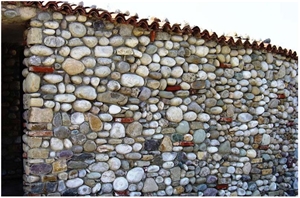 River Stone Walling