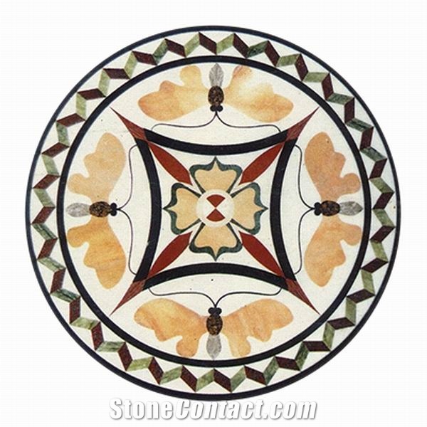 Custom Waterjet Floor Medallions Tile