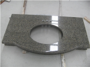 Natural Brown Granite Bathtop Tropical Brown Granite Vanity Top