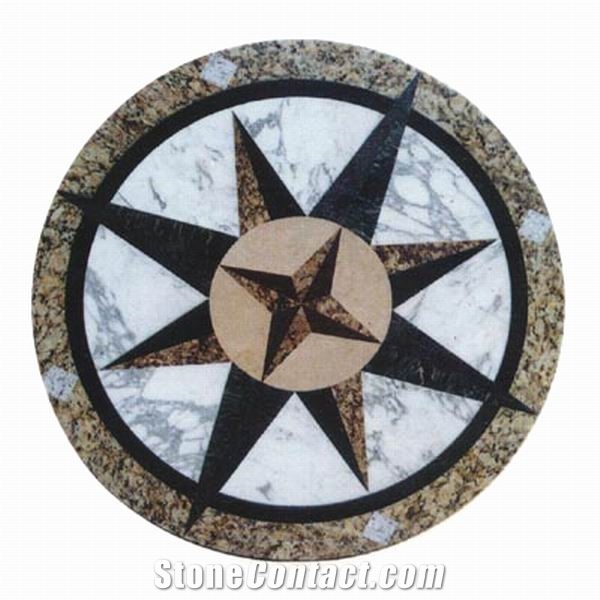 Waterjet Mosaics and Medallions for Floor