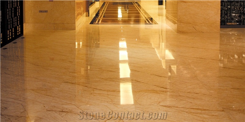 Golden Spider Marble Tiles, Greece Yellow Marble