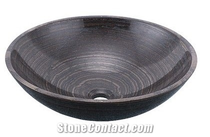 Decorative Wash Basin Stone, Black Marble Wash Basin