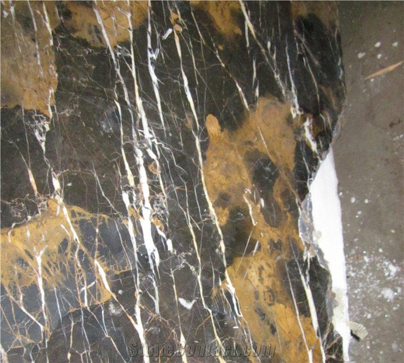 Black and Gold Marble (Michaelangelo)