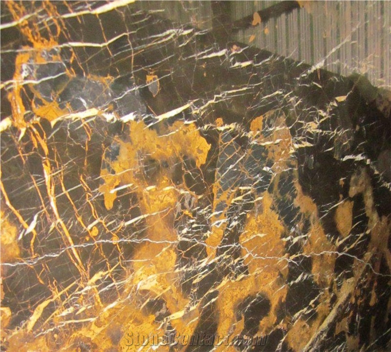 Black and Gold Marble (Michaelangelo)