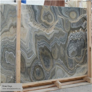 Dove Onyx Slabs, Turkey Grey Onyx