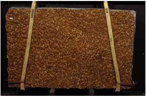 Granite Giallo West Extra Slab, Brazil Brown Granite
