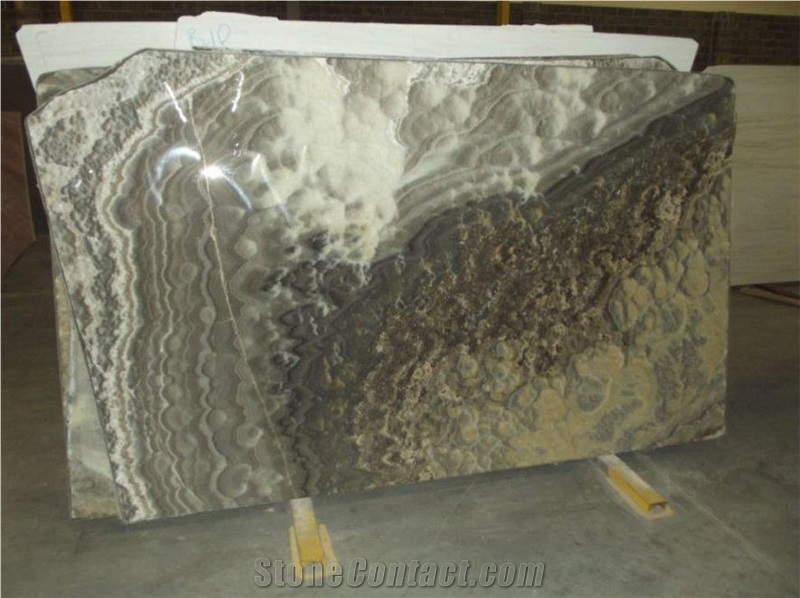 Onice Black Cloud Slabs, Cloudy Onyx Slabs & Tiles