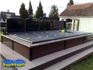 Ruby Red Granite Monument