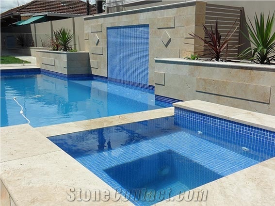 Pool Coping, Pool Deck, Debden Beige Sandstone Pool Coping