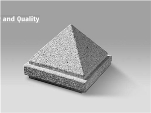 Azul Gondomar Grey Granite Capitals, Cinzento De Satao Grey Granite Capitals