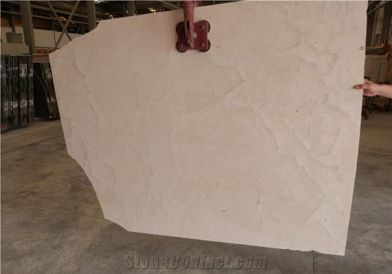 Crema Beida Limestone Slabs, Spain Beige Limestone