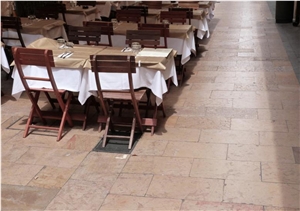 Crema Cenia Limestone Slabs, Spain Beige Limestone