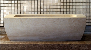 Denizli Beige Travertine Bathtub Denizli Beige Travertine Bathtub