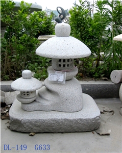 G633 Granite Garden Lanterns, G633 White Granite Garden Lanterns