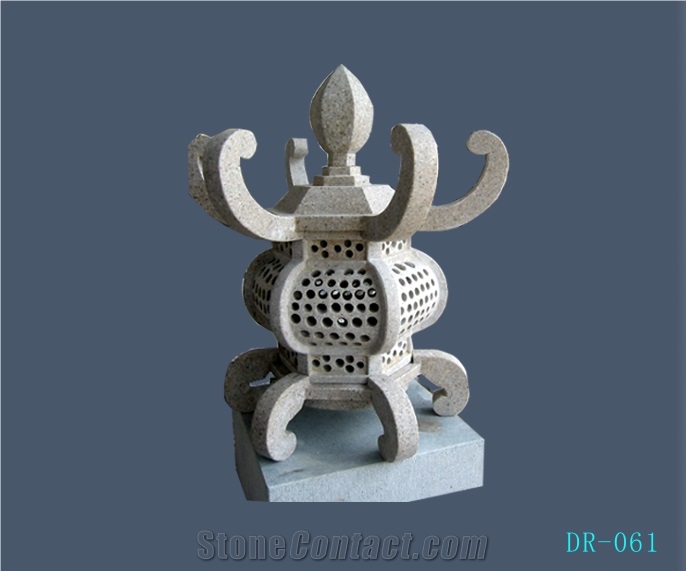 Garden Stone Lanterns, Grey Granite Lanterns