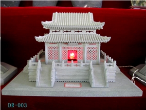 Garnite Beautiful Small Lanterns, White Granite Lanterns