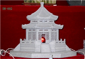 Garnite Delicate Small Lanterns, White Granite Lanterns
