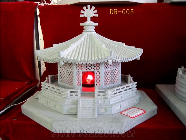 Granite Natural Stone Lanterns, White Granite Lanterns