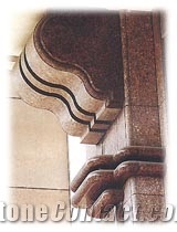 Granite Pillar Roman Column, Brown Granite Roman Column