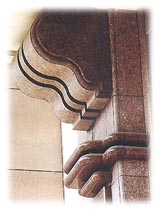 Granite Pillar Roman Column, Brown Granite Roman Column