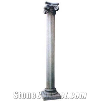 Granite Pillars Roman Column, Grey Granite Roman Column