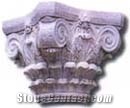 Granite Pillars Roman Column, Grey Granite Roman Column