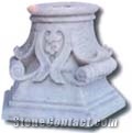 Granite Pillars Roman Column, Grey Granite Roman Column
