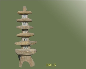 Hand Carved Lantern, Stone Lantern, Granite Lanter
