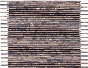 Marble Mosaic Bamboo Series, Brown Marble Mosaic Marble Mosaic Bamboo Series, Brown Marble Mosaic