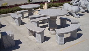 Marble Stone Table Bench Chairs