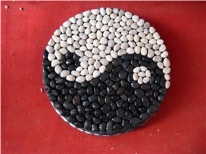Natural Round Pebble Mat Natural Round Pebble Mat