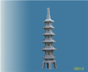 Natural Stone Lantern Style, Grey Granite Lantern