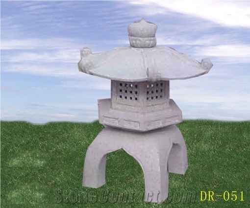 Retro Stone Lanterns, White Granite Lanterns