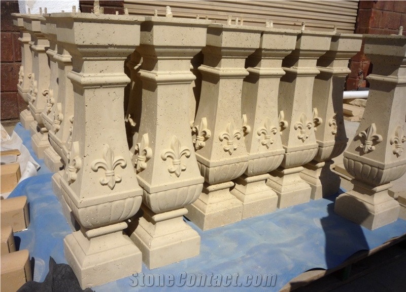Beige Travertine Baluster