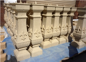 Beige Travertine Baluster