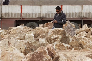 Ab Barik Onyx Blocks, Iran Green Onyx
