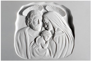 Funerary Art Relief, Bianco Carrara White Marble Relief