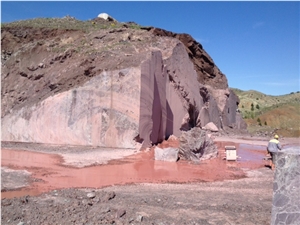 Rosso Levanto Marble Block, Turkey Red Marble
