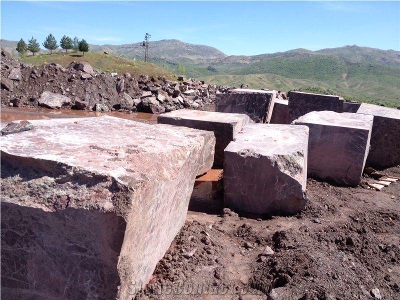 Rosso Levanto Marble Block, Turkey Red Marble