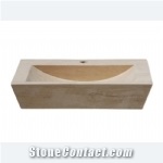 Ivory Travertine Sink,Bowl, Ivory Beige Travertine Sink