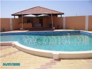 Cream Limestone Pool Coping, Palestinian Cream Beige Limestone Pool Coping