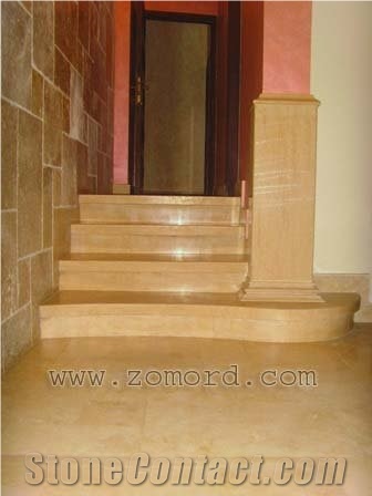 Jerusalem Stone Stairs, Jerusalem Cream Beige Limestone Stairs