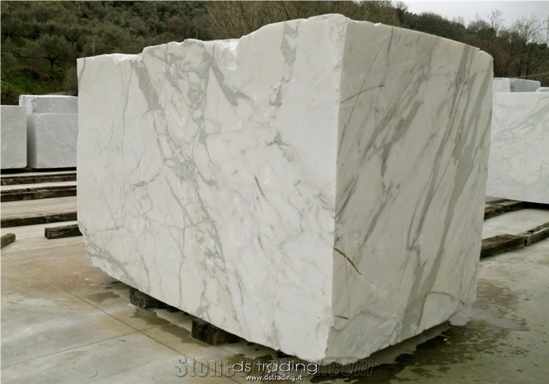 Calacatta Marble Blocks, Italy White Marble