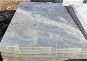 Cloudy Grey Onyx Block