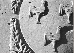 Pietra Forte Colombino Engraving, Pietra Forte Colombino Grey Sandstone Engraving