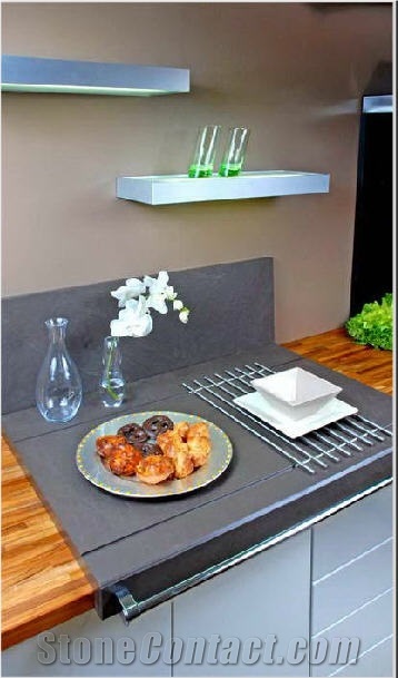 Ardesia Levigata Grey Slate Countertop