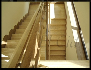 Travertine Haya Stairs, Haya Beige Travertine Stairs