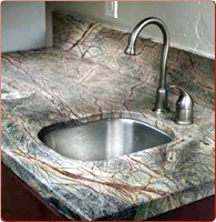 Bidasar Rain Forest Green Marble Countertop